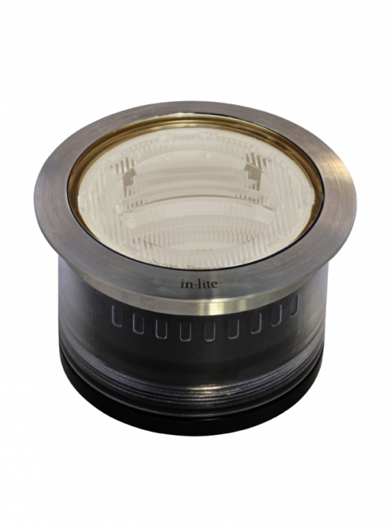 in-lite® BIG FLUX ASYMMETRIC mit  Ring 68  Stainless Steel  seitlich