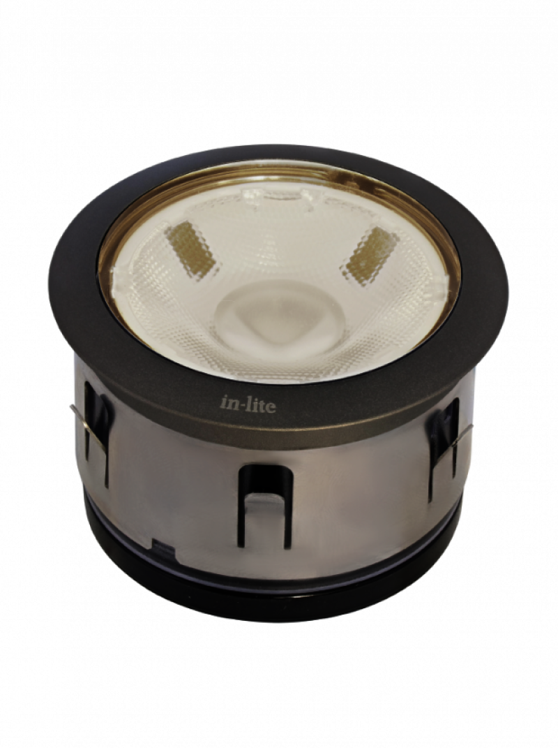 in-lite® BIG FLUX NARROW mit Ring Pearl Grey mit Cup seitlich