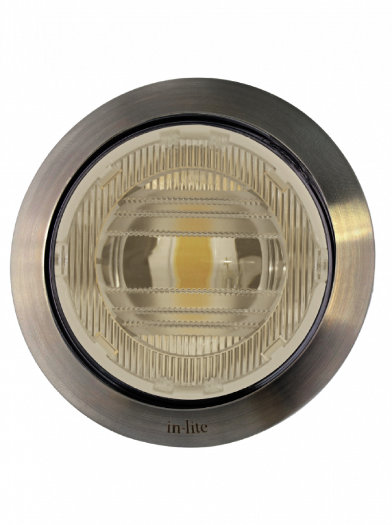 in-lite® BIG FLUX ASYMMETRIC mit  Ring 68 Stainless Steel von oben
